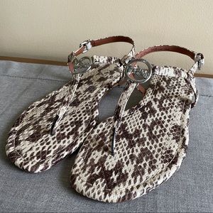 Coach snakeskin sandals